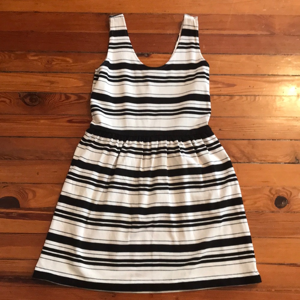 J crew striped dress